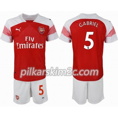 Koszulka Arsenal GABRIEL 5 Dziecięca Główna 2018-2019 - Koszulki Piłkarskie